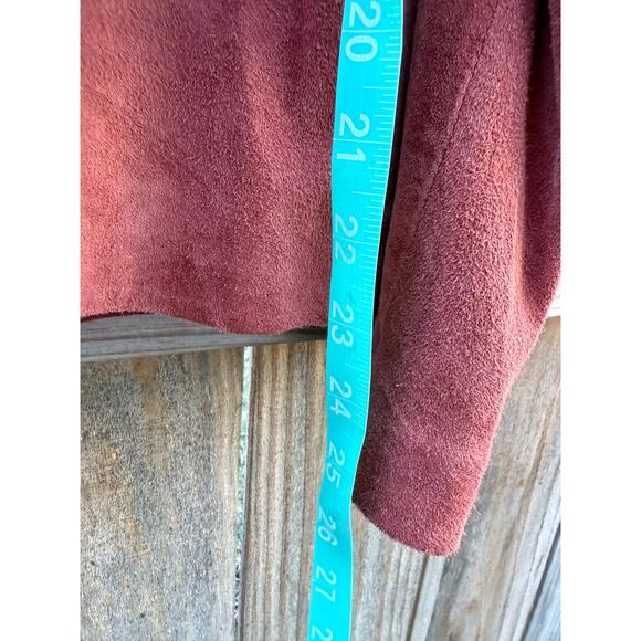 Vintage Liz Claiborne Suede Zip Front Jacket - Picture 8 of 9